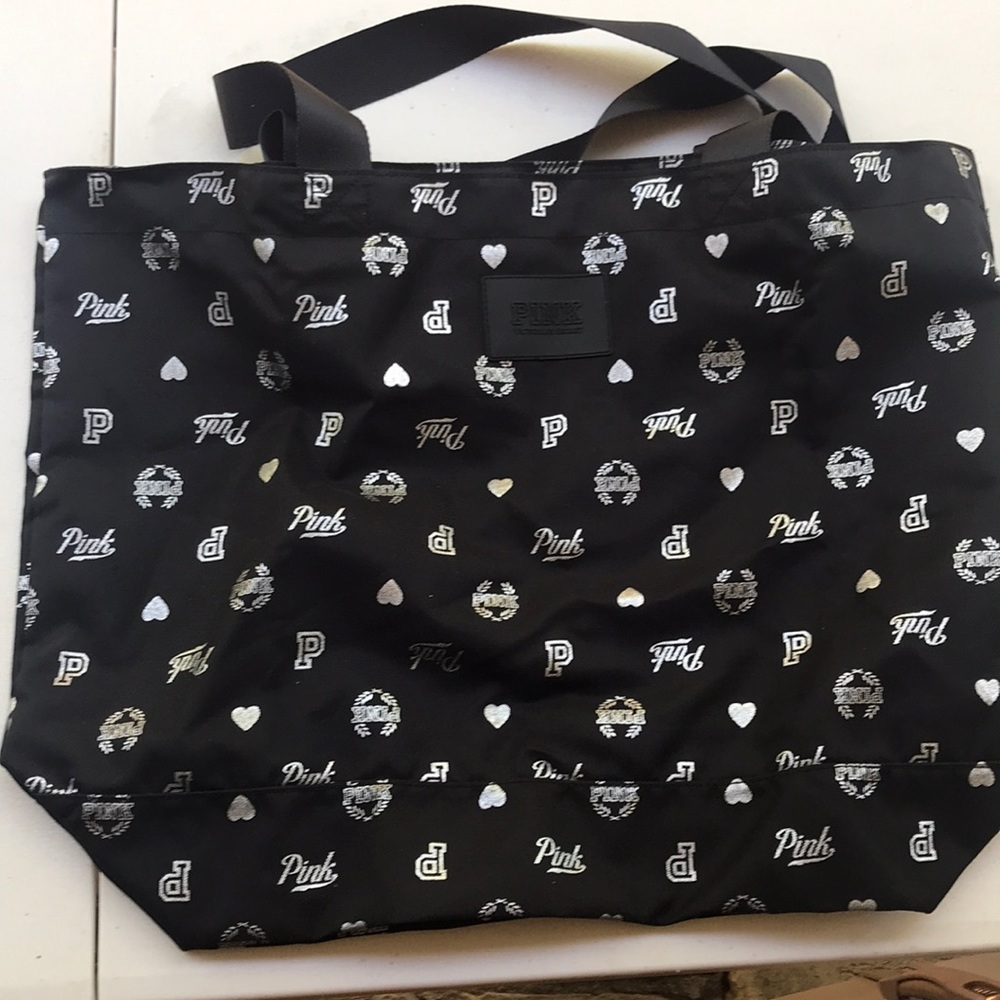 Pink tote bag